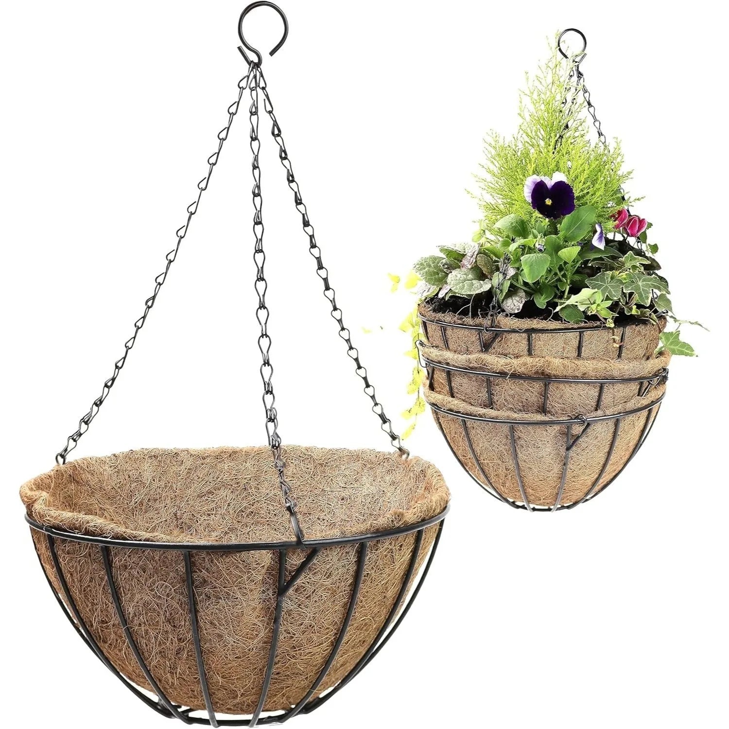 Hanging Coco Basket Set