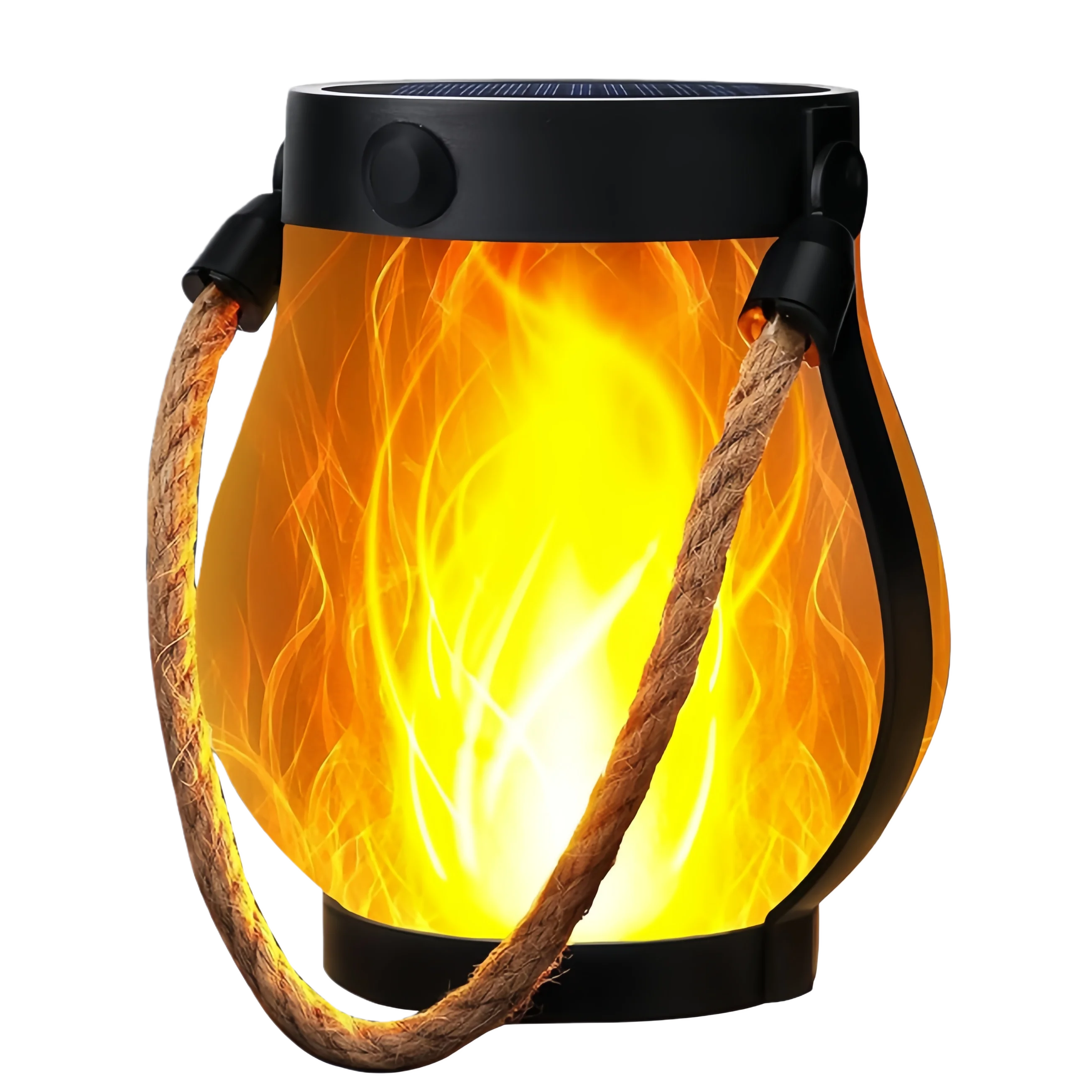 Flickering Solar Lantern Light