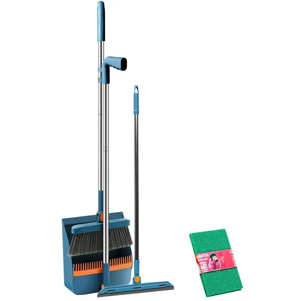 Folding Broom Dustpan Set