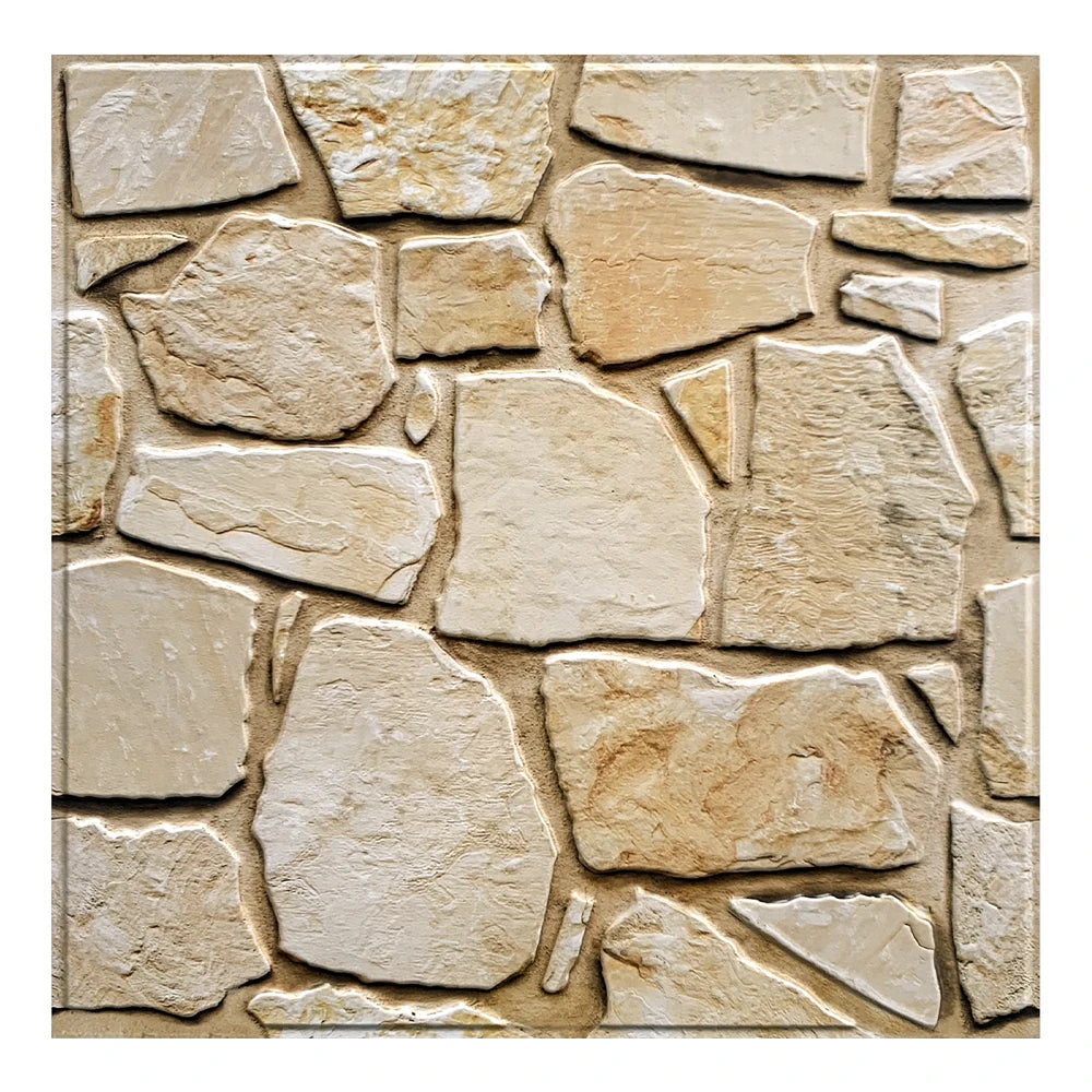 3D Faux Stone Tile Stickers
