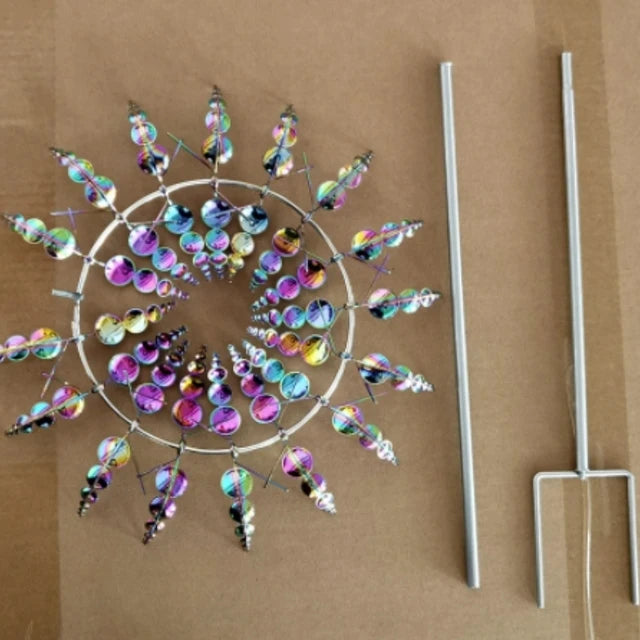 Metal Windmill Garden Spinner