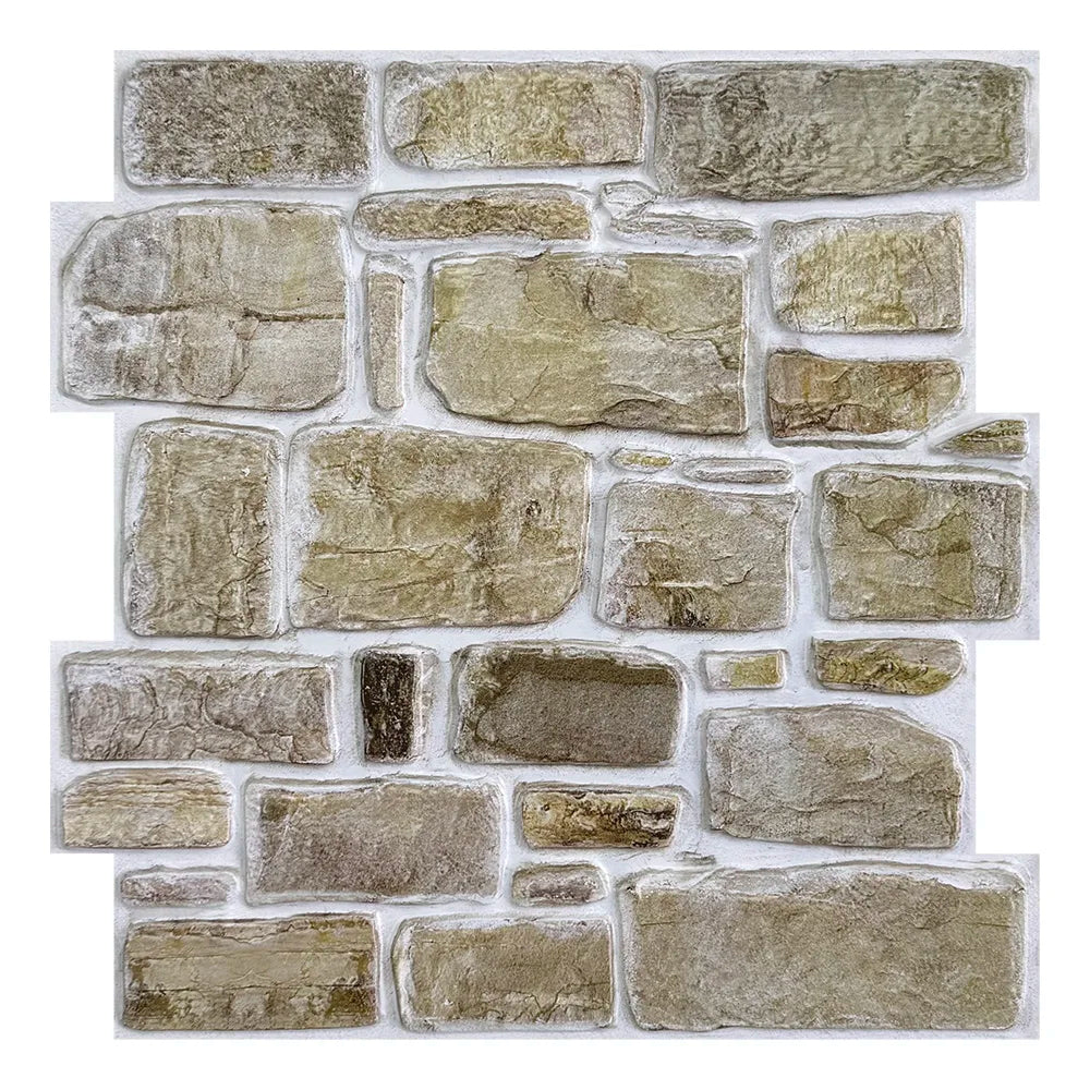 3D Faux Stone Tile Stickers