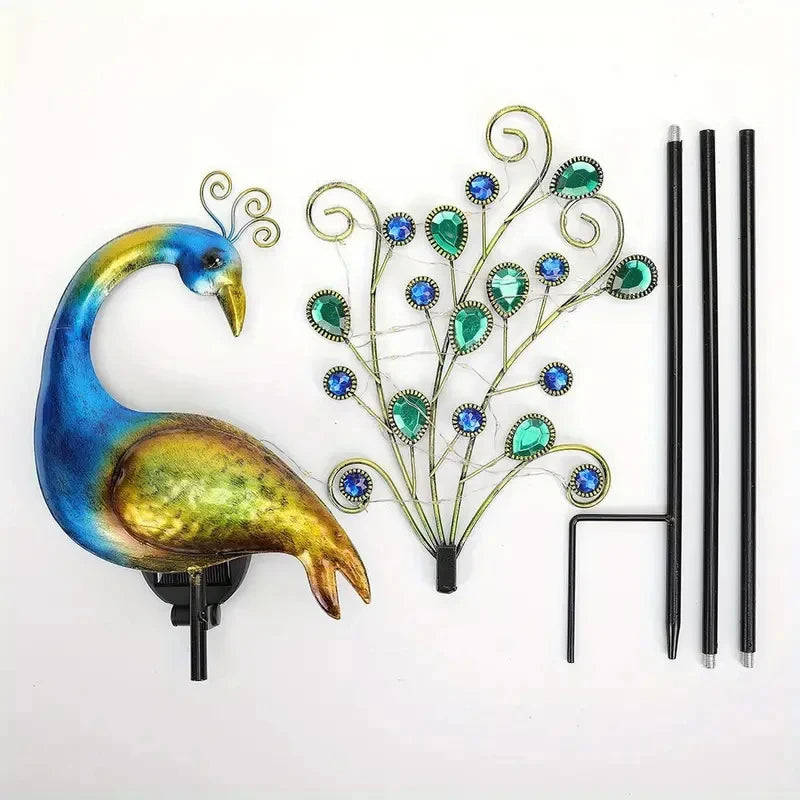 Solar Peacock Garden Decor