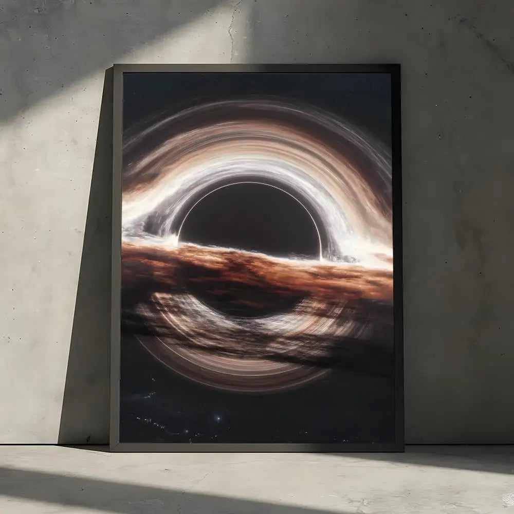 Black Hole Canvas Wall Art Poster