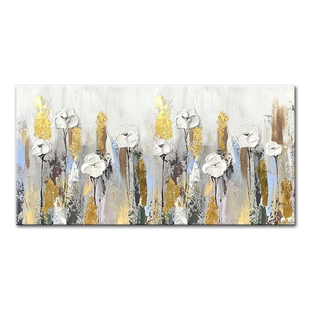 Handmade Floral Knife Canvas Oil Painting